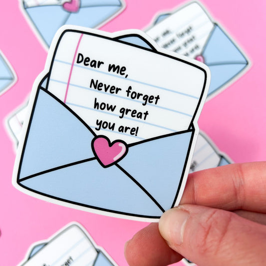 Dear Me, Vinyl Sticker