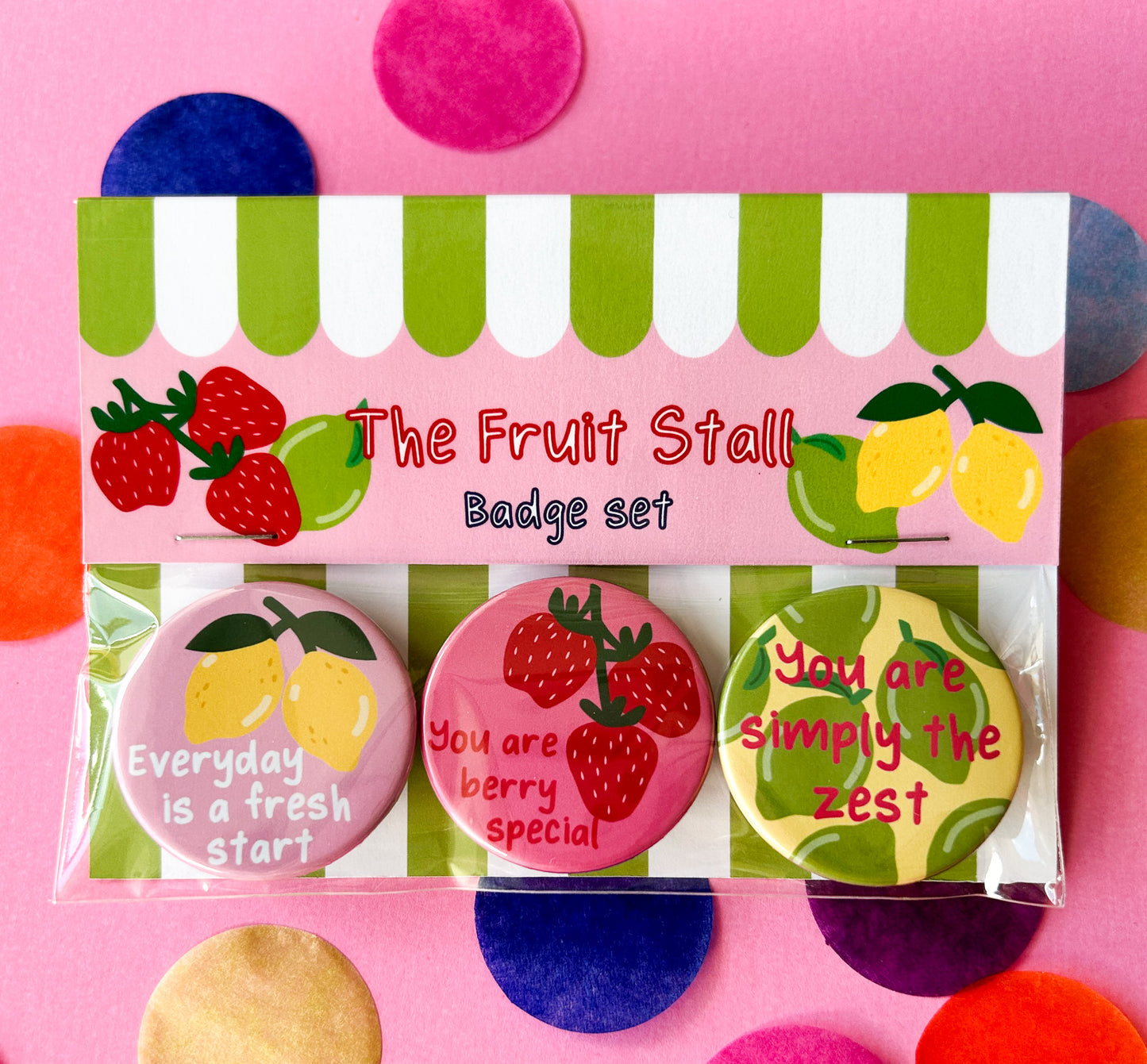 The Fruit Stall Affirmation Badge Set