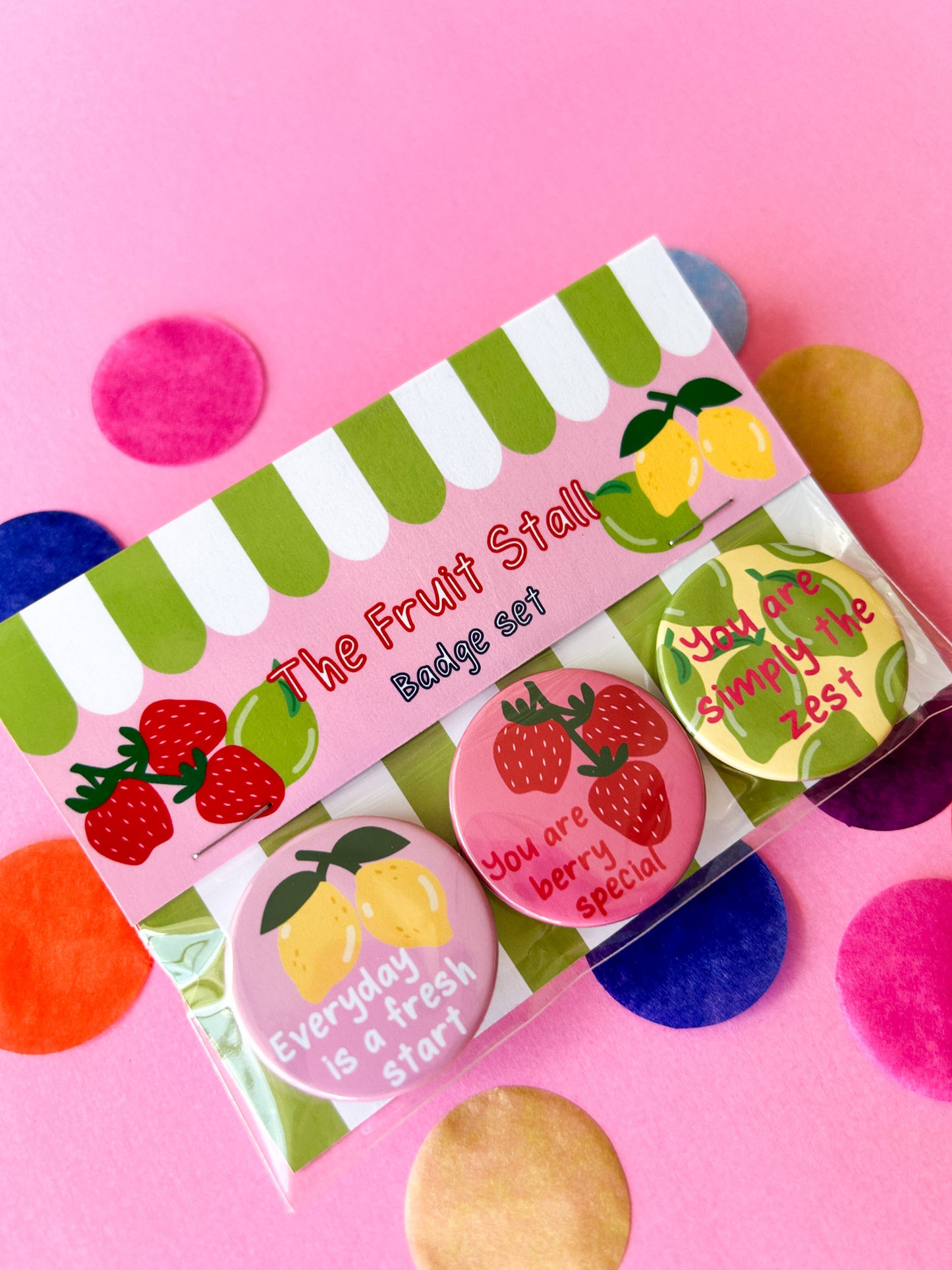 The Fruit Stall Affirmation Badge Set