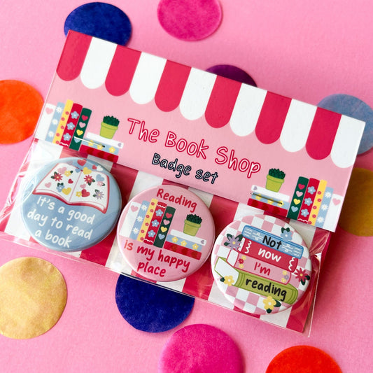 The Book Shop Affirmation Badge Set
