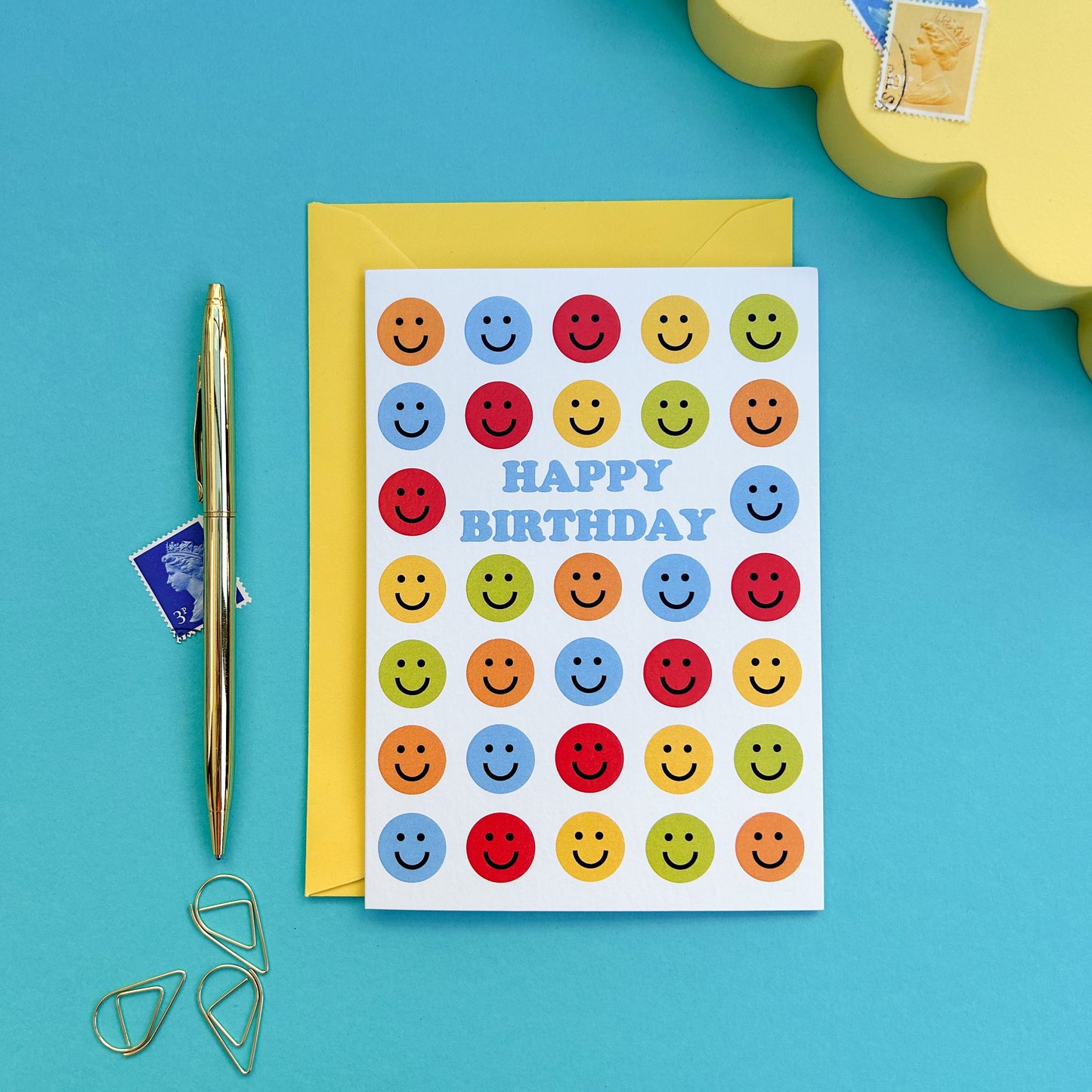 Happy Face Birthday Card