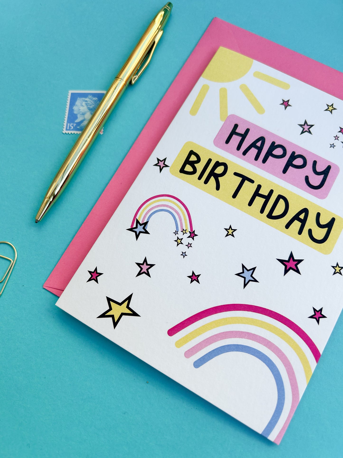Rainbow Happy Birthday Card