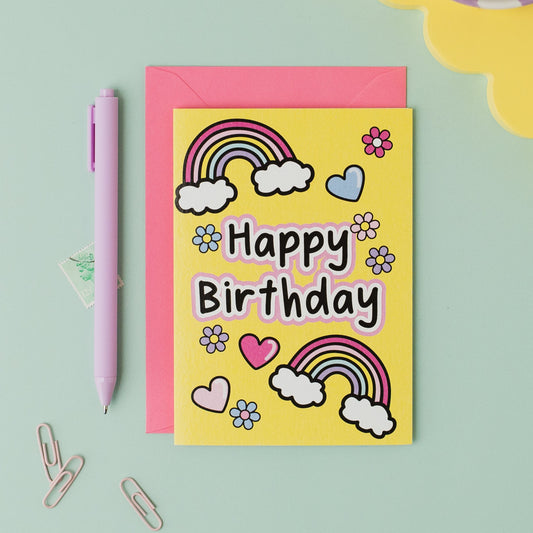 Doodle Happy Birthday Card