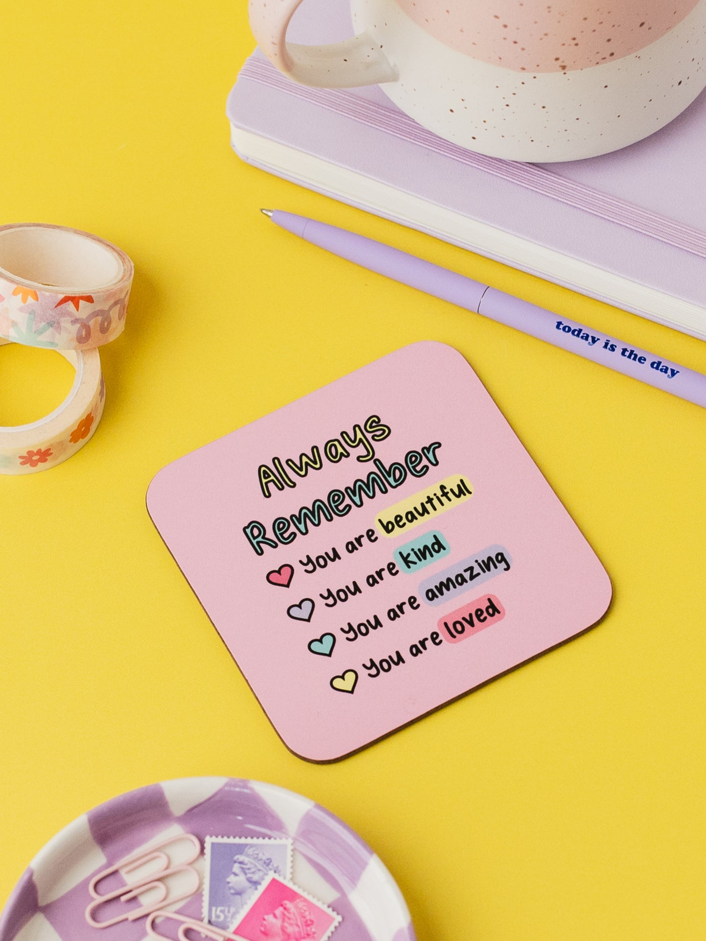 Always Remember Positive Affirmation Coaster