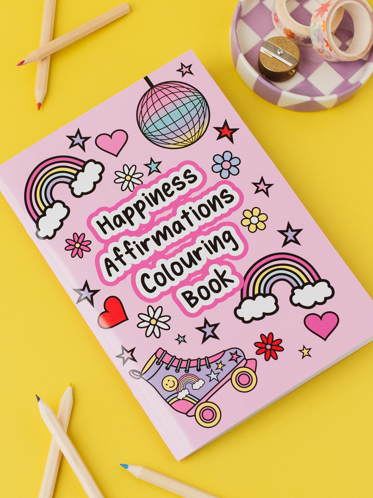 Happiness Affirmations Colouring Book