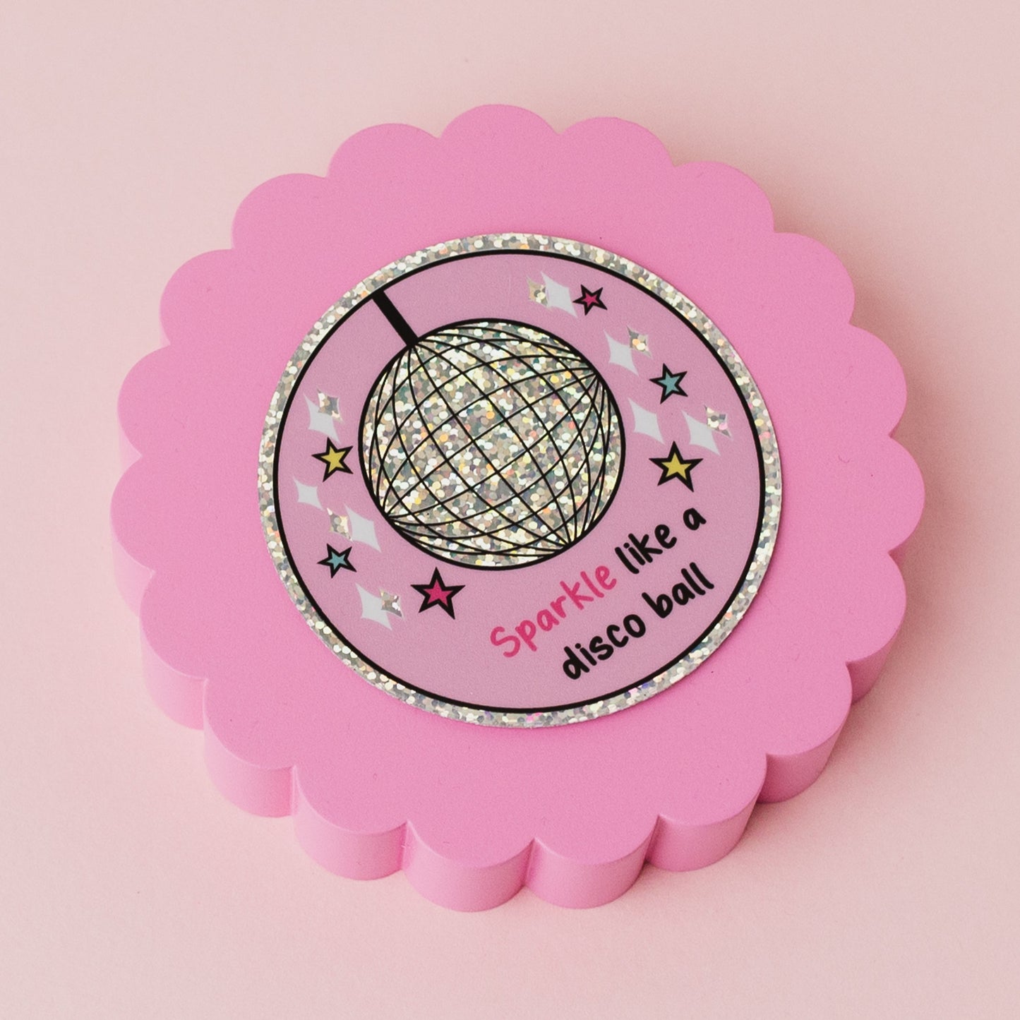 Disco Ball Glitter Sticker