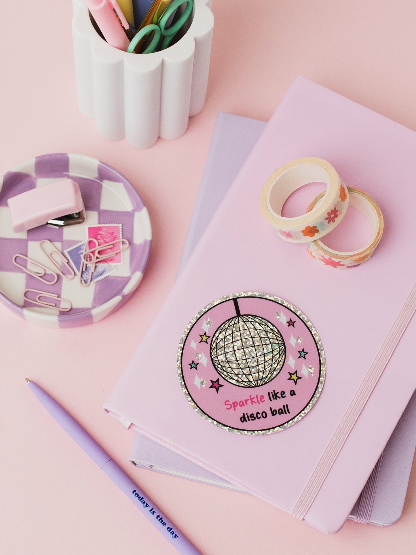 Disco Ball Glitter Sticker