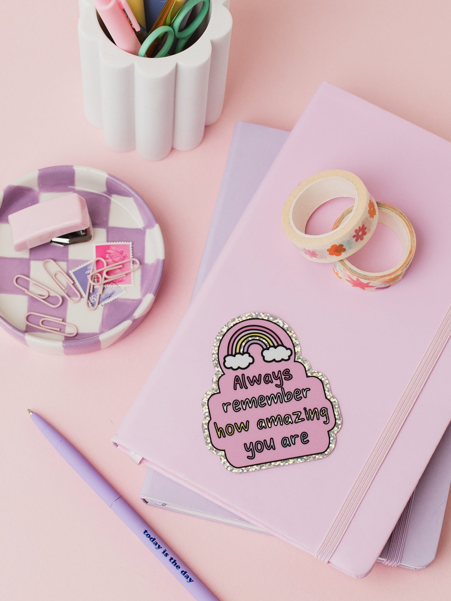 Always Remember Positive affirmation Glitter Sticker