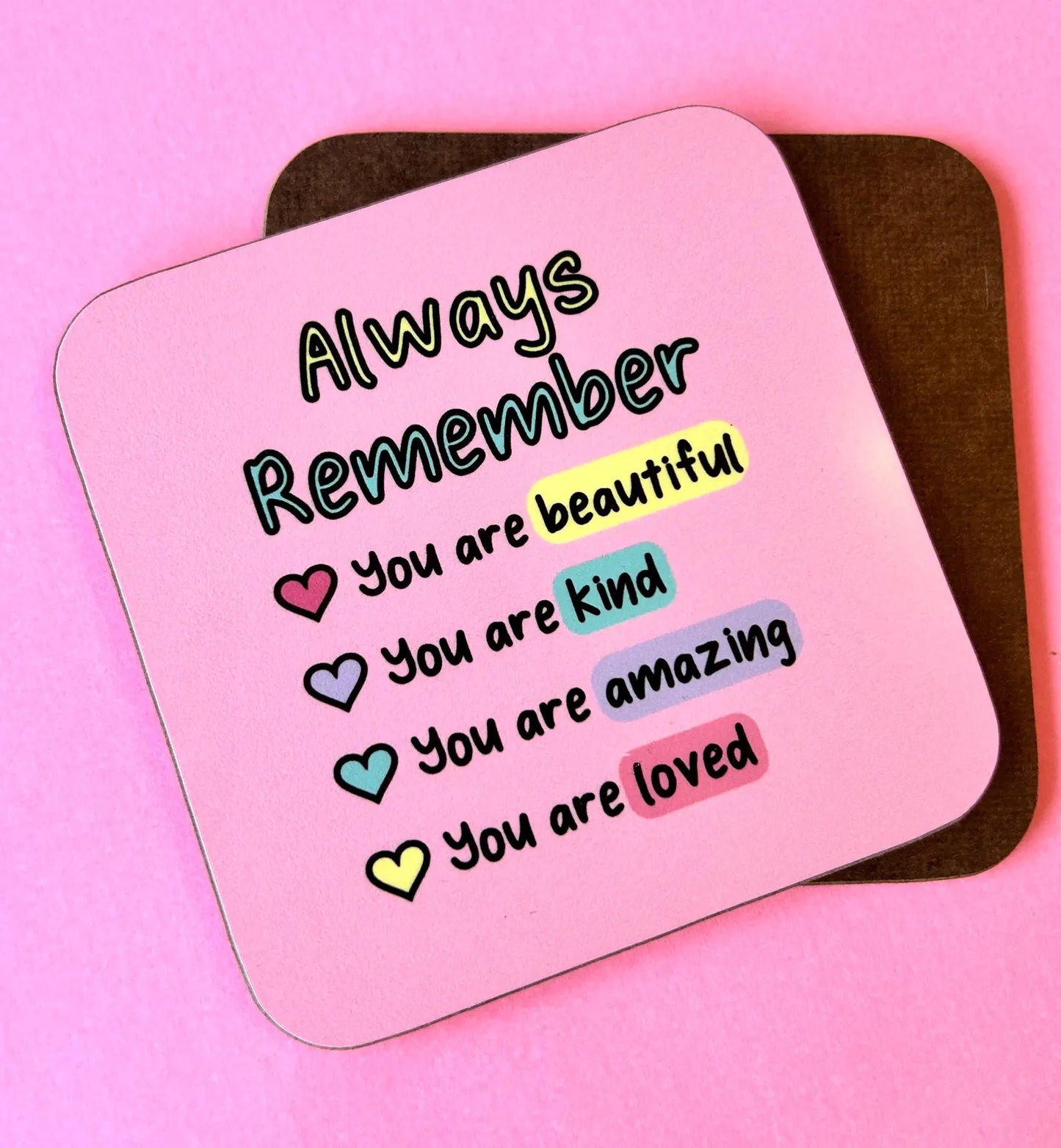 Always Remember Positive Affirmation Coaster