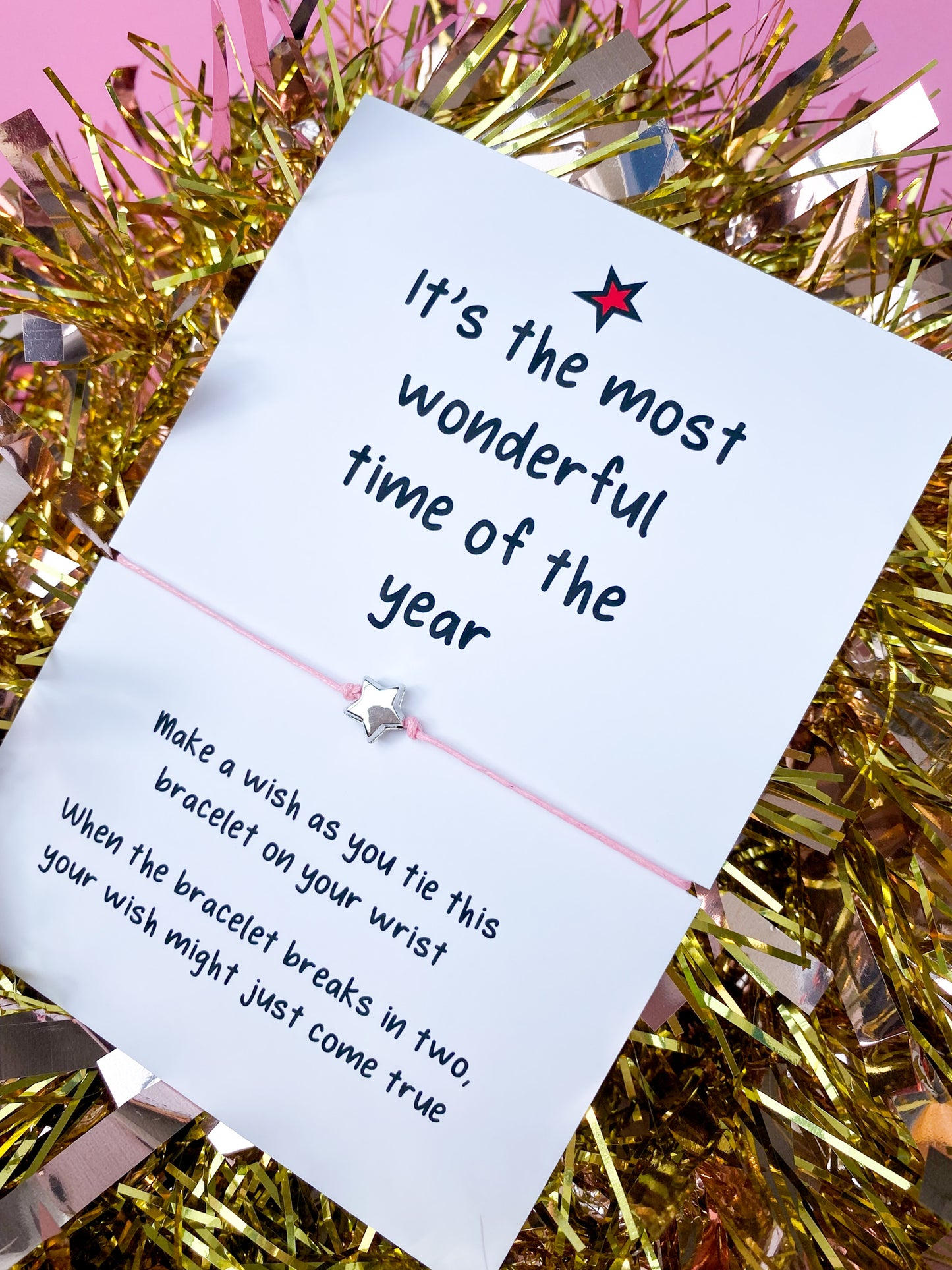 It's the most wonderful time | Merry Christmas Wish Bracelet