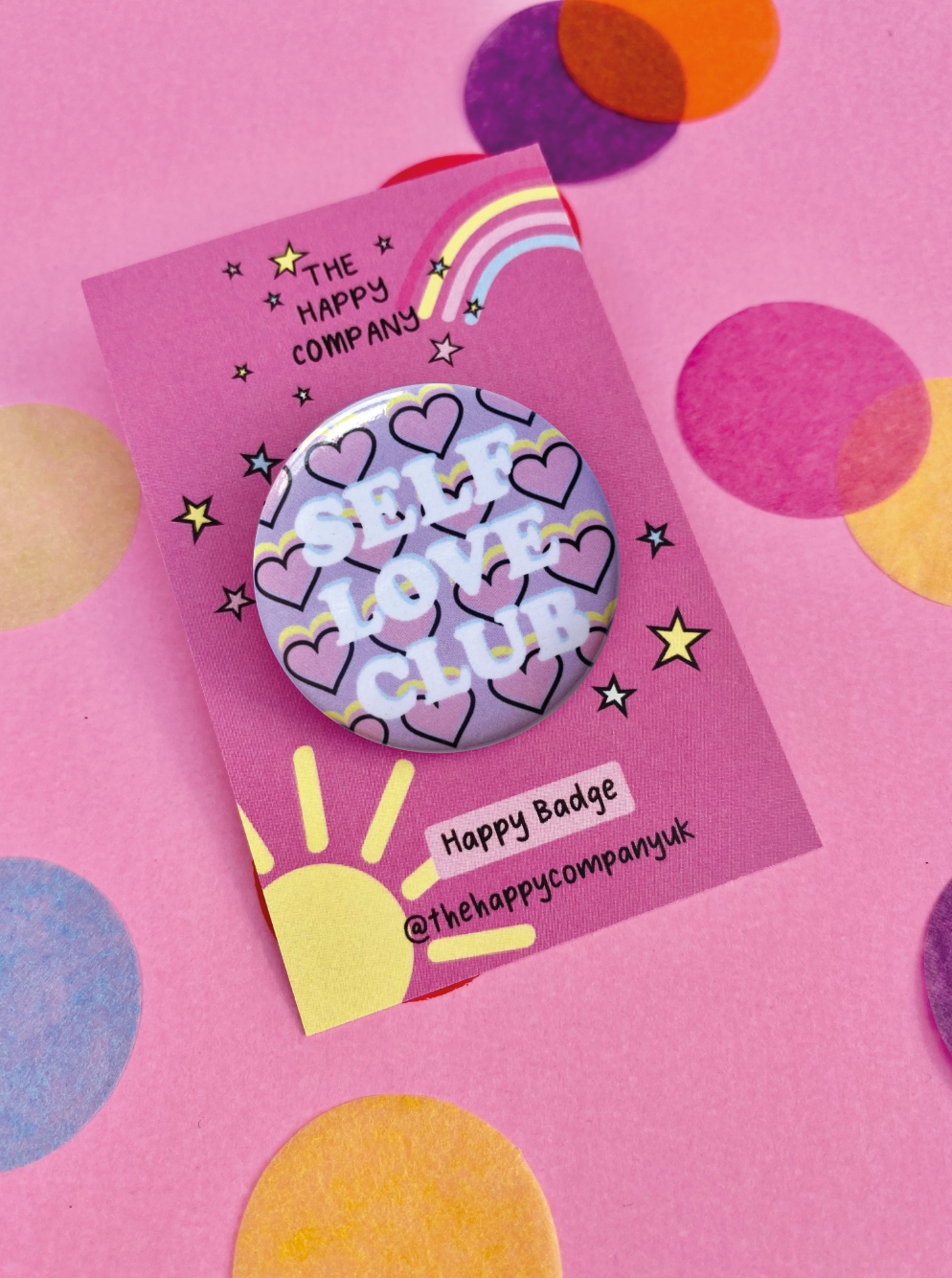 Self Love Club Pin Badge