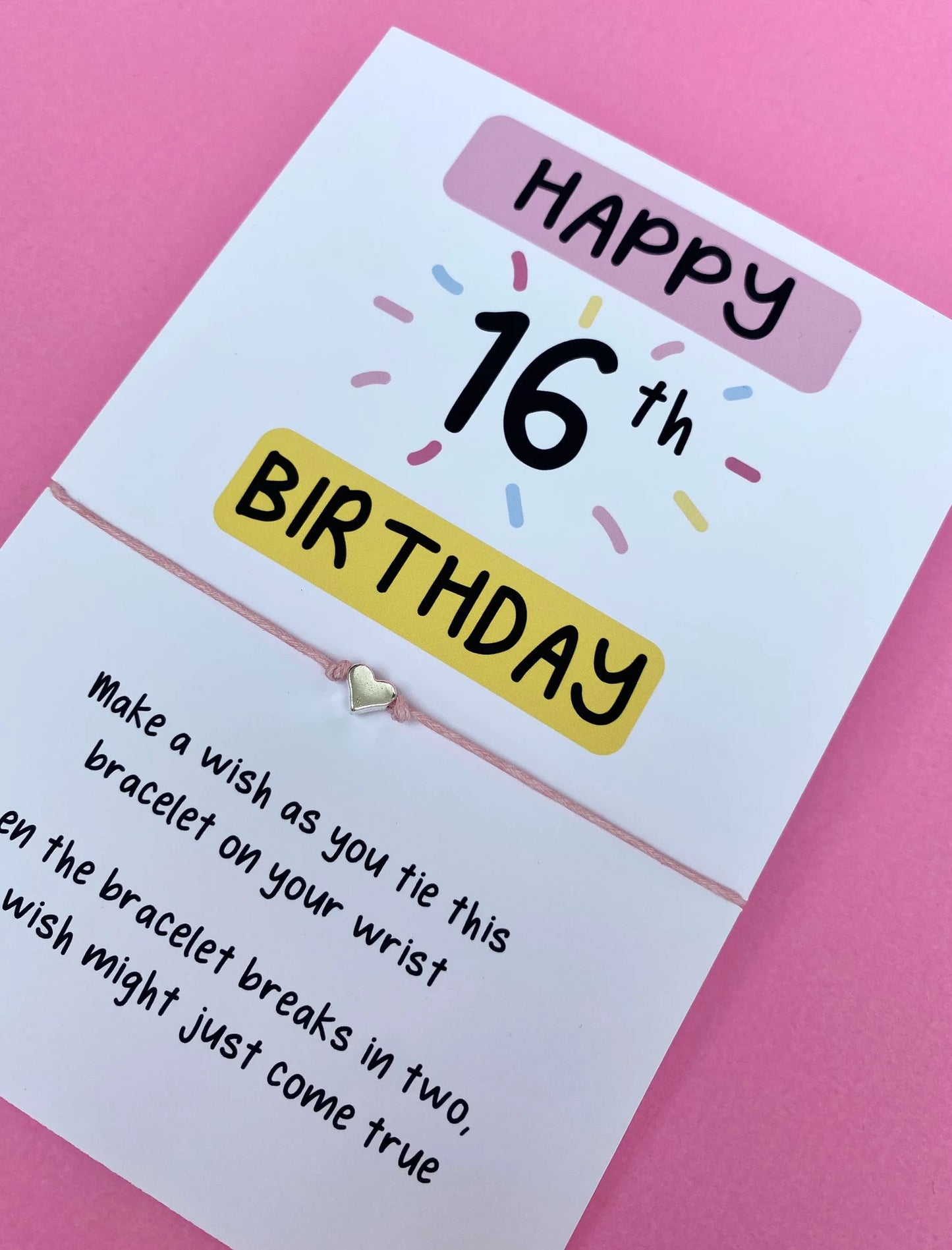 16th Birthday Wish Bracelet