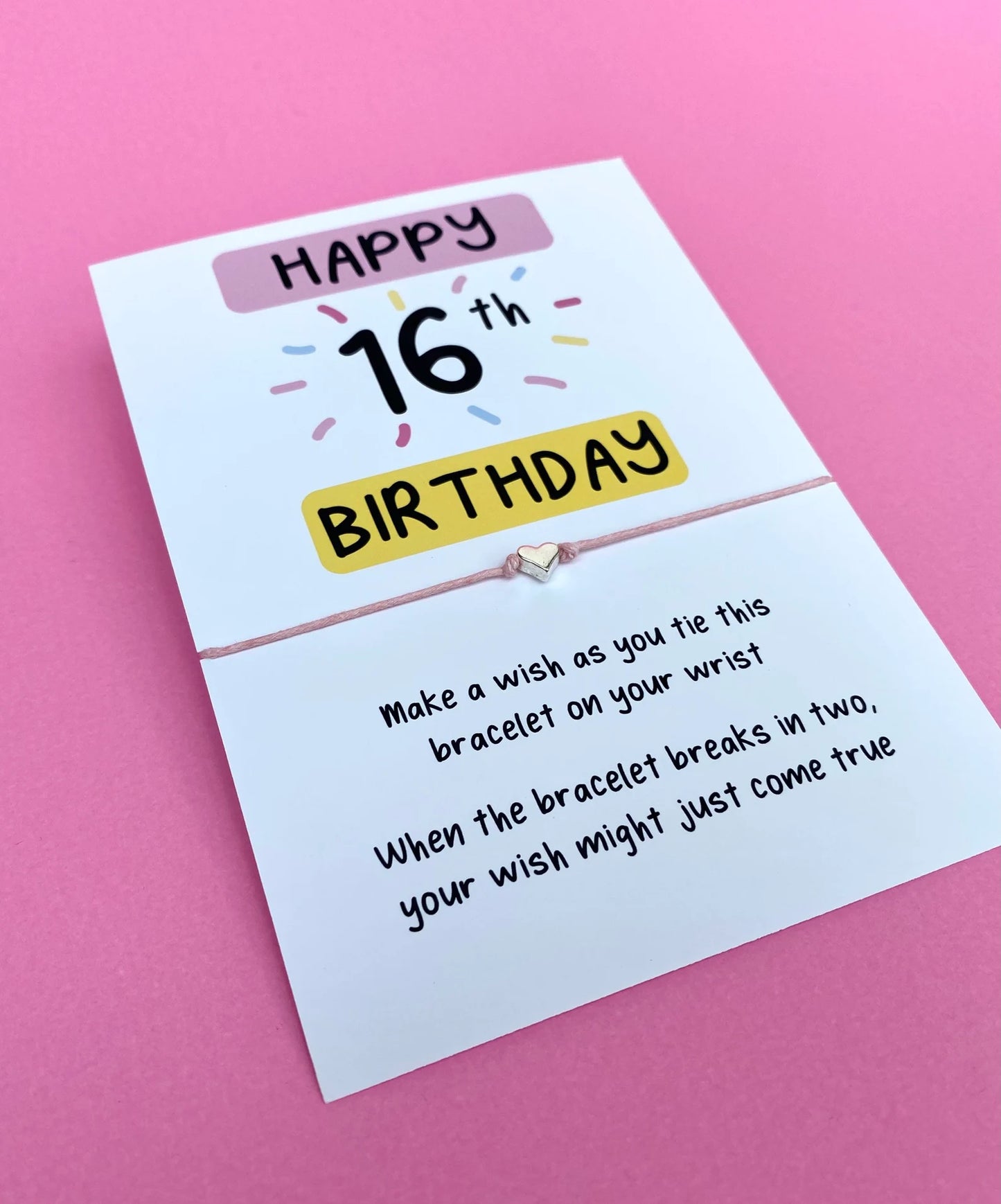 16th Birthday Wish Bracelet