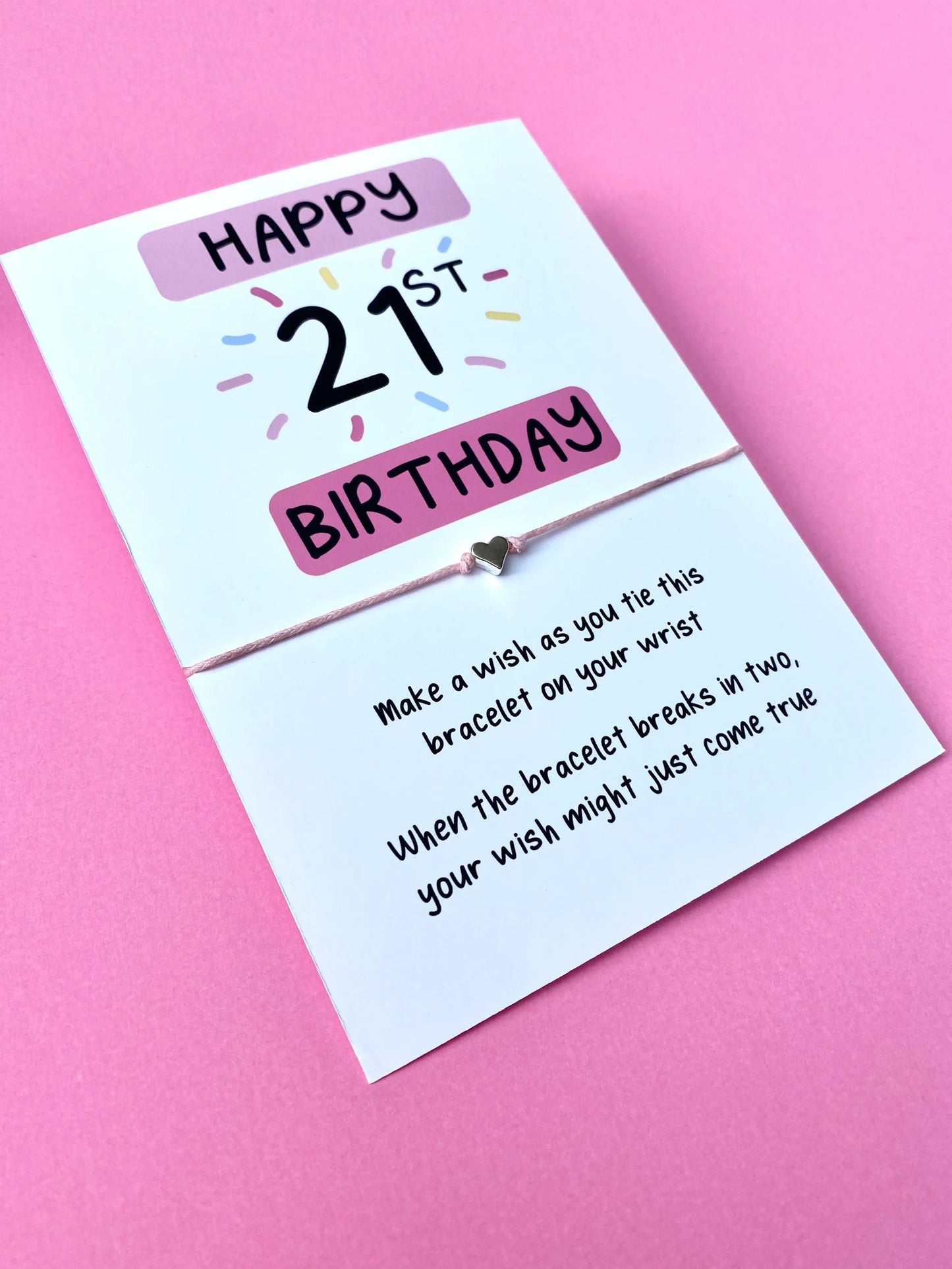 21st Birthday Wish Bracelet
