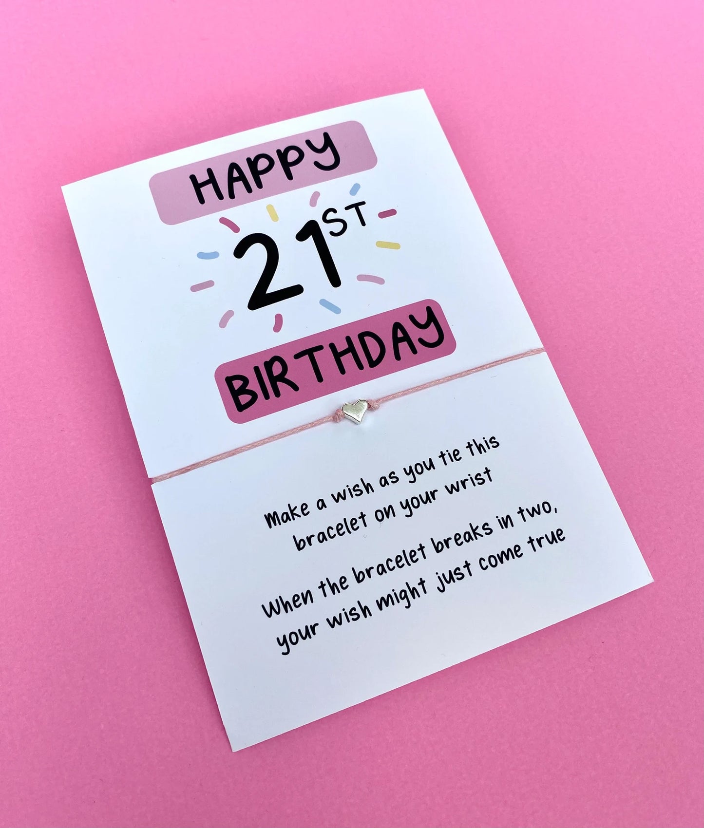 21st Birthday Wish Bracelet