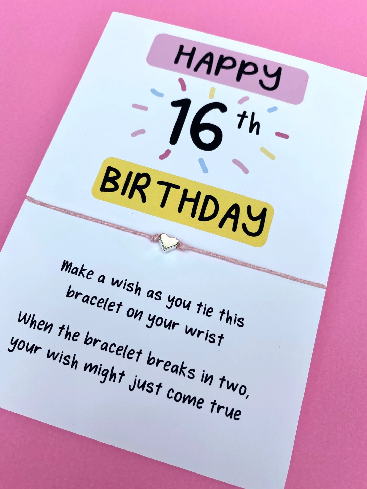 16th Birthday Wish Bracelet