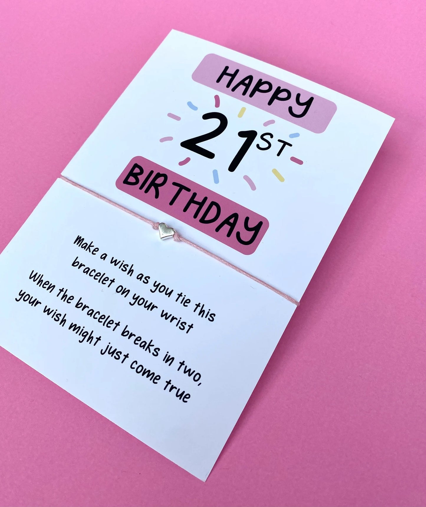 21st Birthday Wish Bracelet