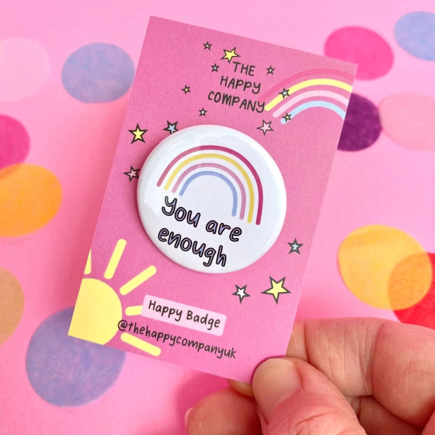 You are enough affirmation Badge