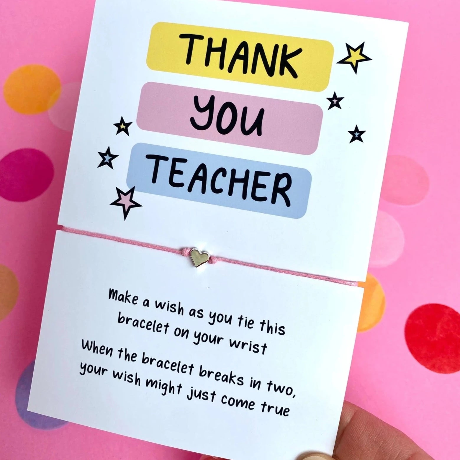 Thank you teacher deals bracelet