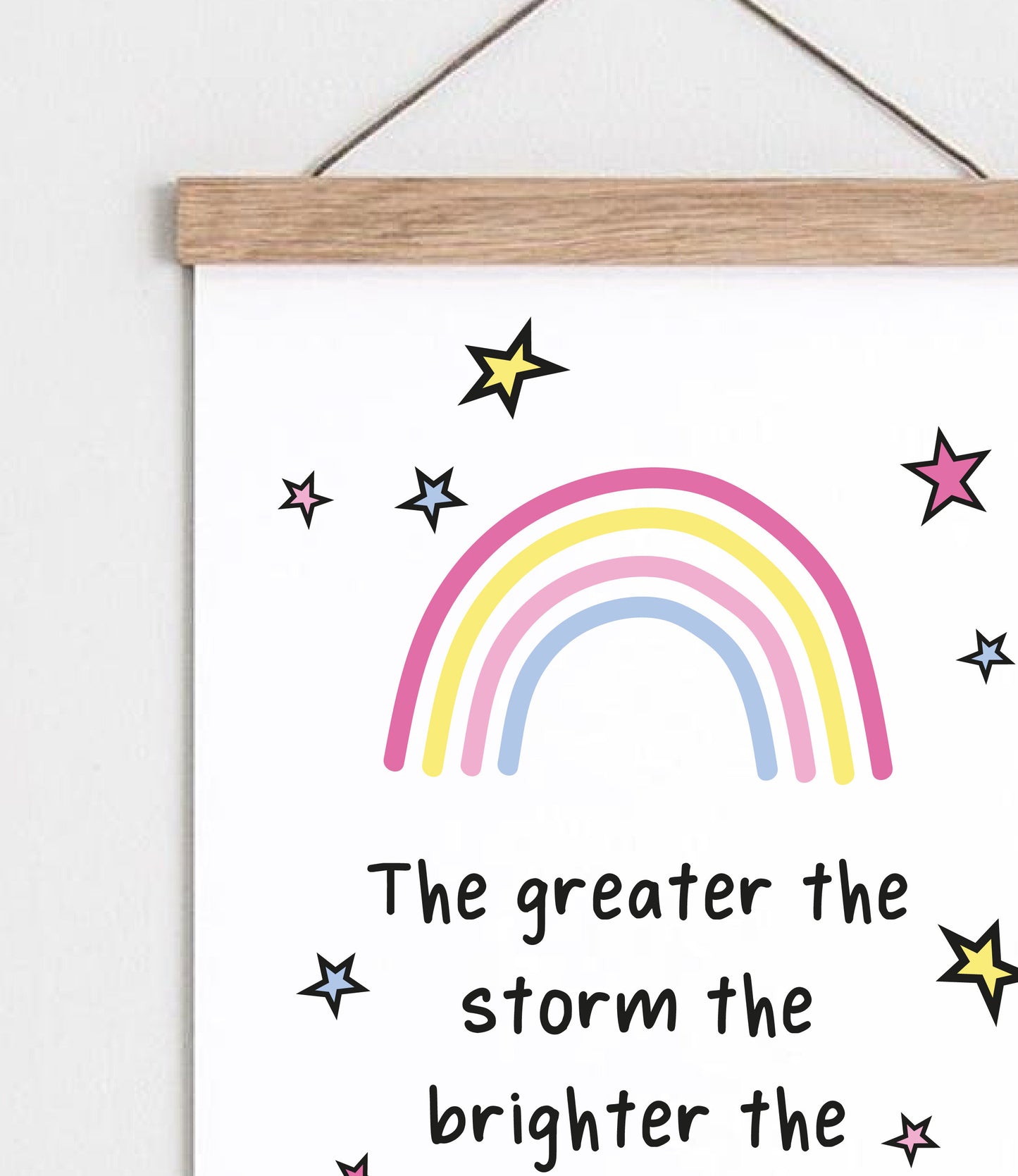 Rainbow Quote Print