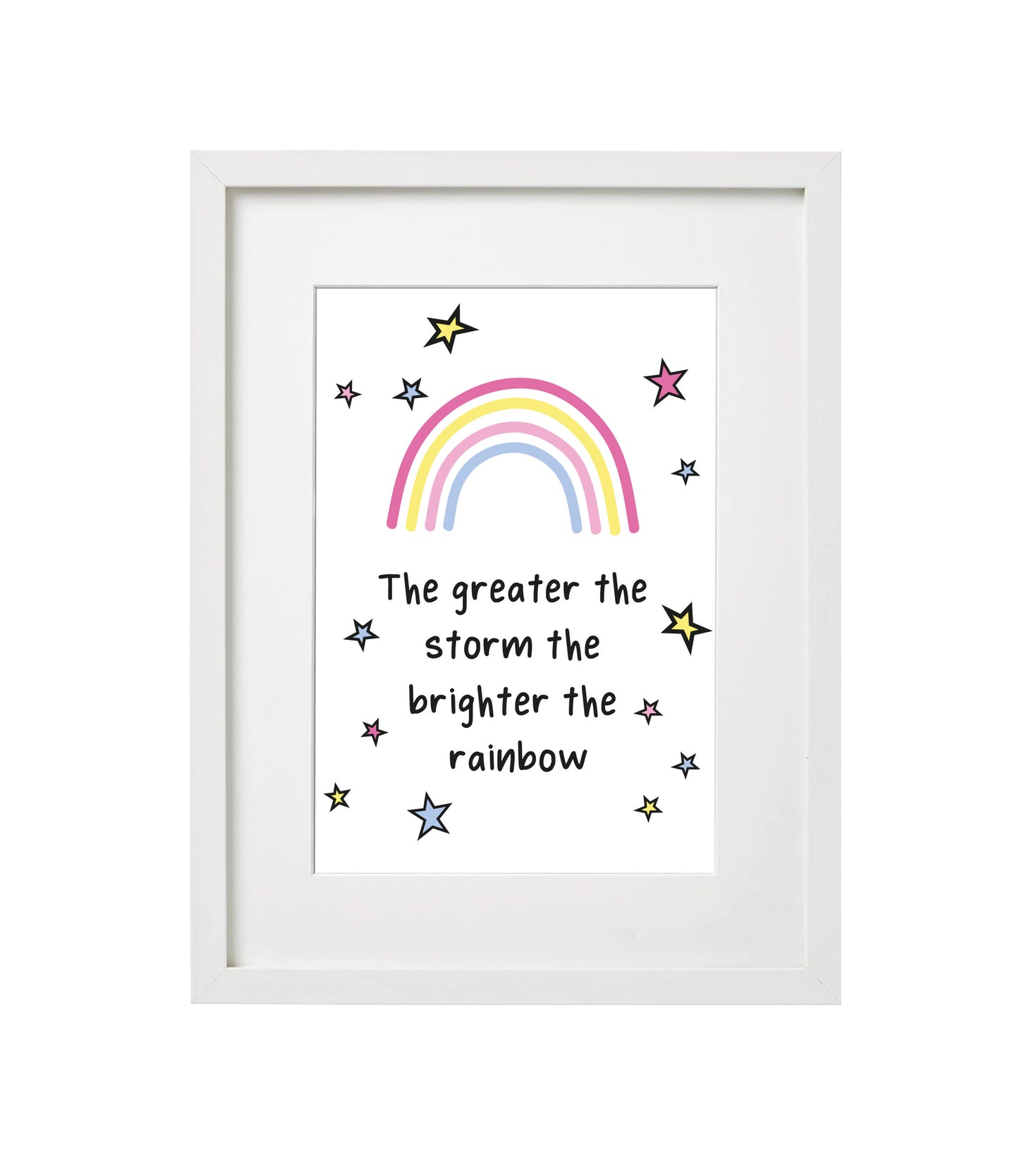 Rainbow Quote Print