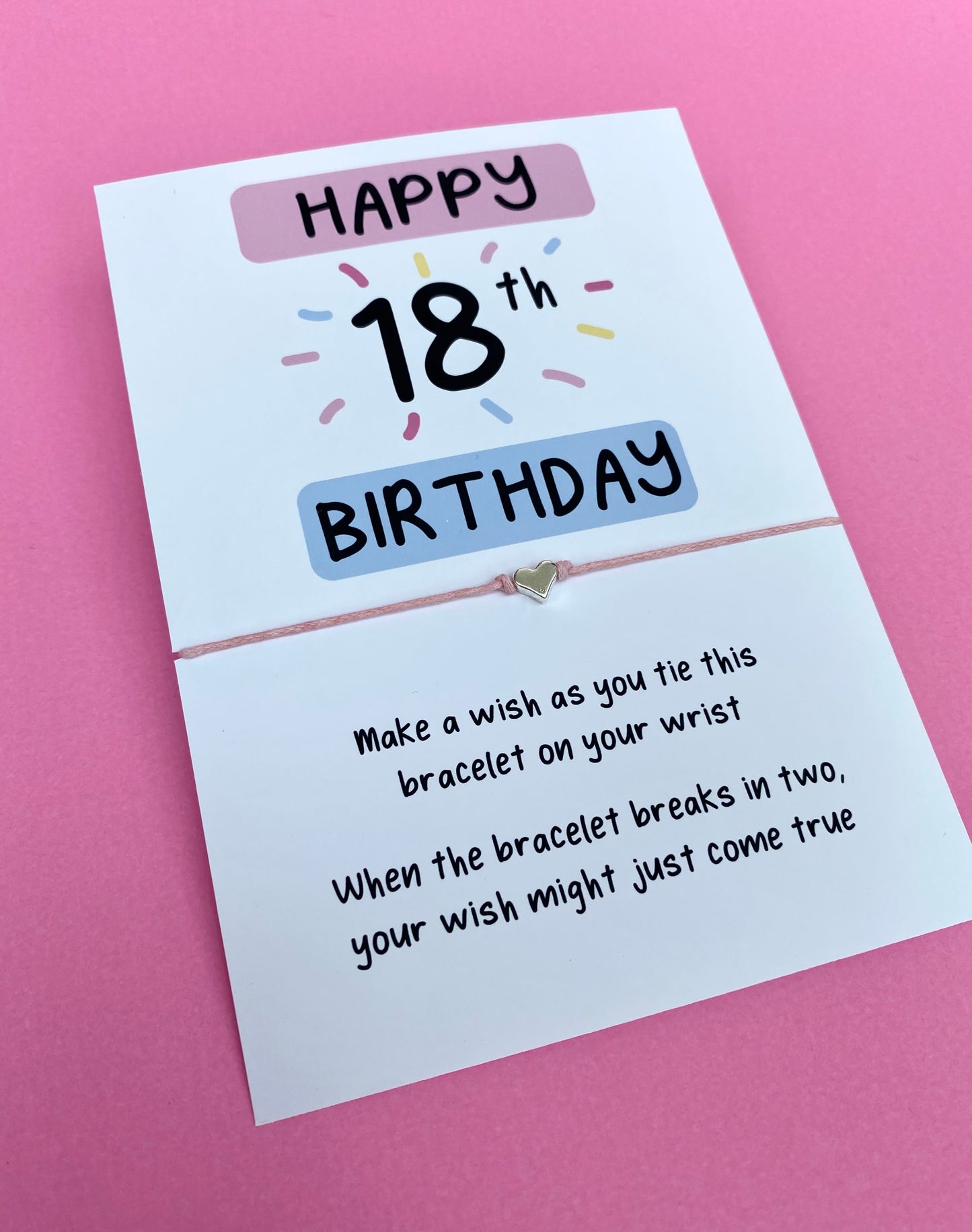 18th Birthday Wish Bracelet
