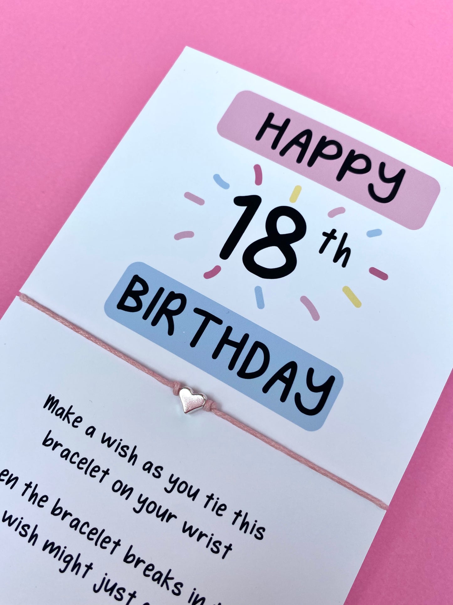 18th Birthday Wish Bracelet