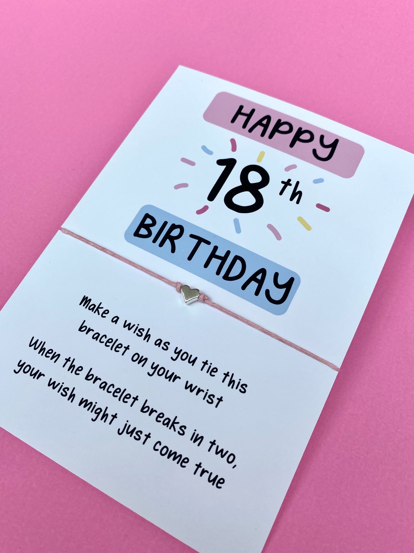 18th Birthday Wish Bracelet