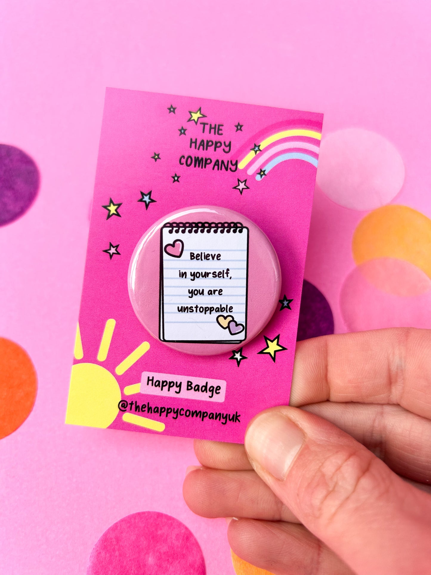 Believe In Yourself Notebook Badge
