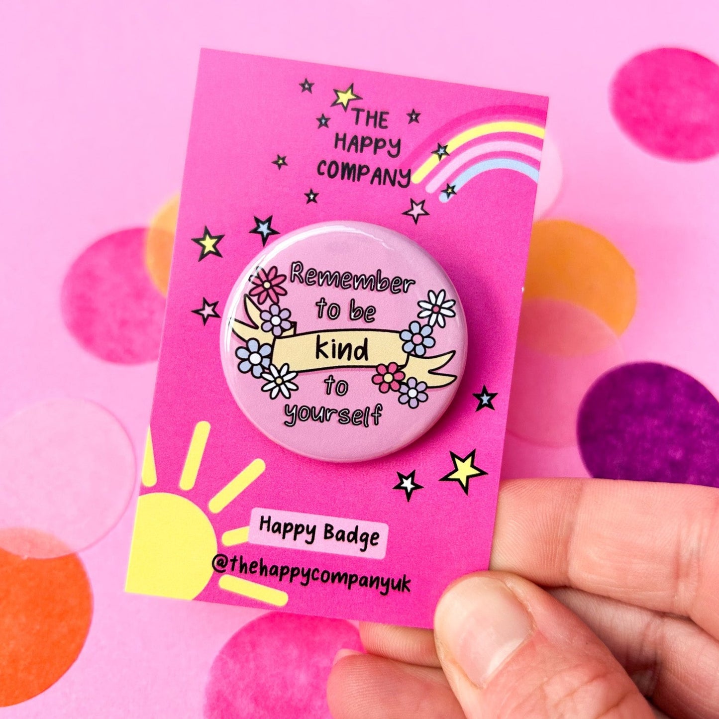 Remember To Be Kind To Yourself Badge