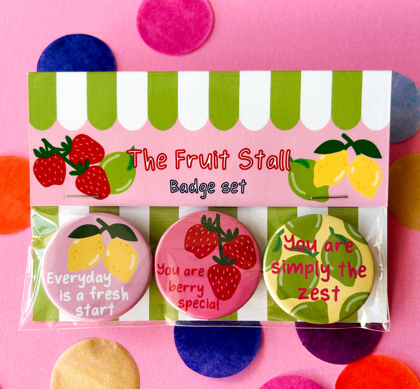 The Fruit Stall Affirmation Badge Set