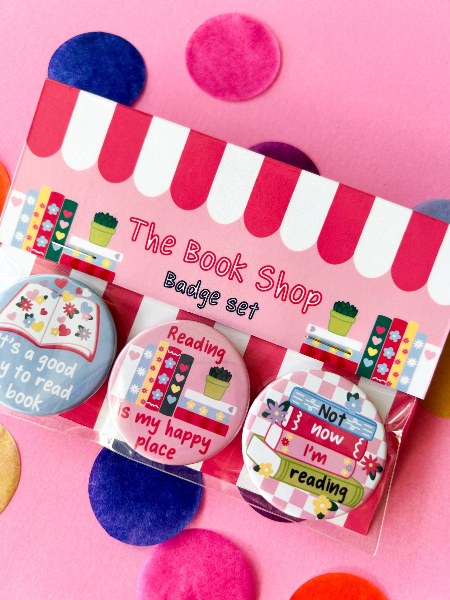 The Book Shop Affirmation Badge Set