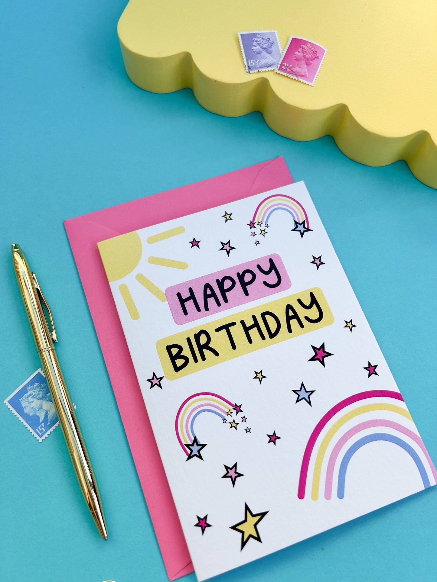 Rainbow Happy Birthday Card