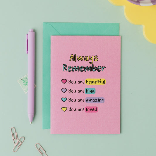 Always Remember Affirmation Card