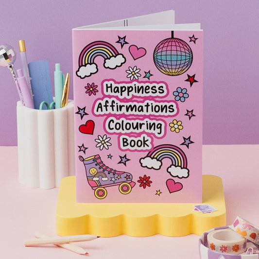 Happiness Affirmations Colouring Book
