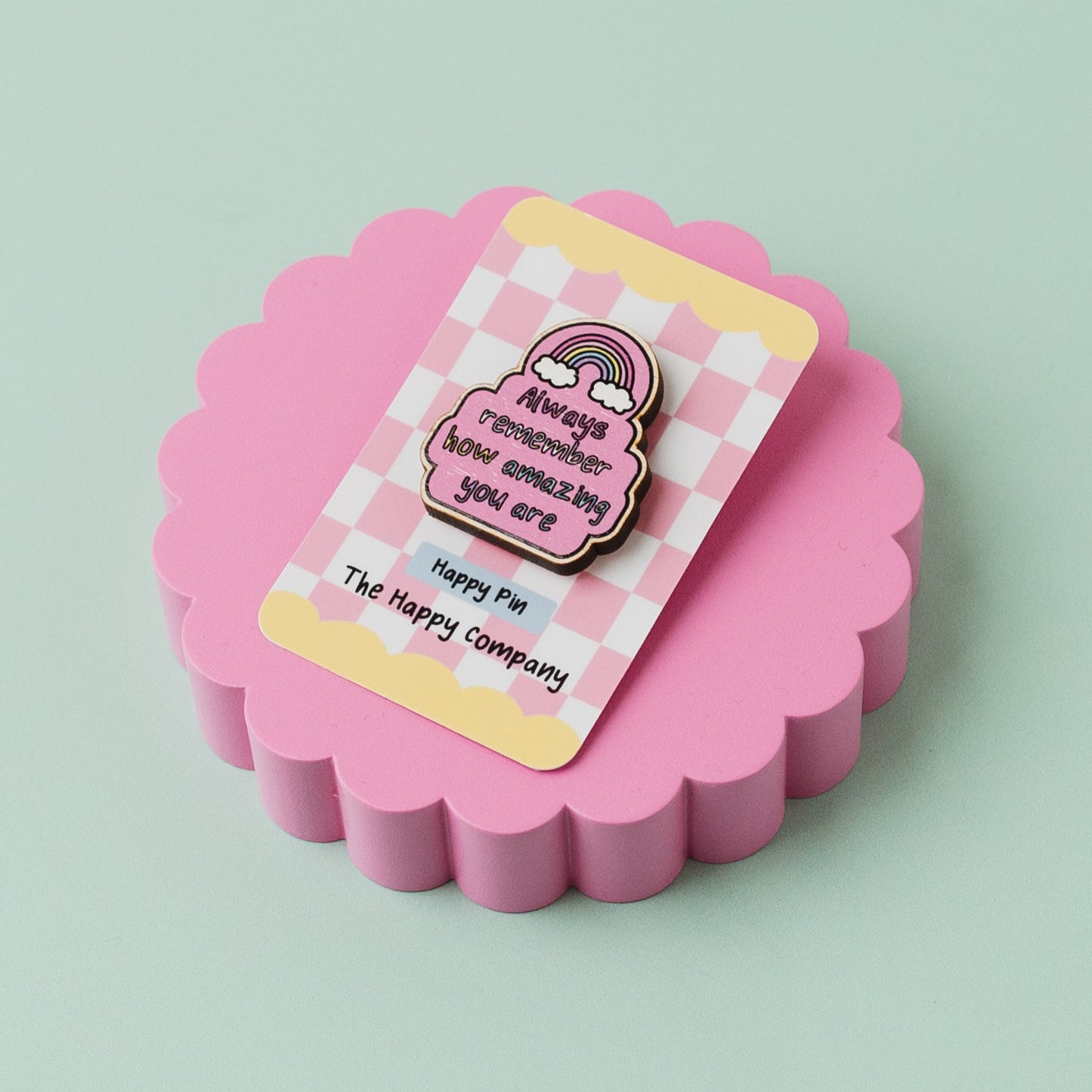 Always Remember Wooden Pin Badge