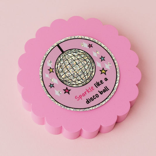 Disco Ball Glitter Sticker