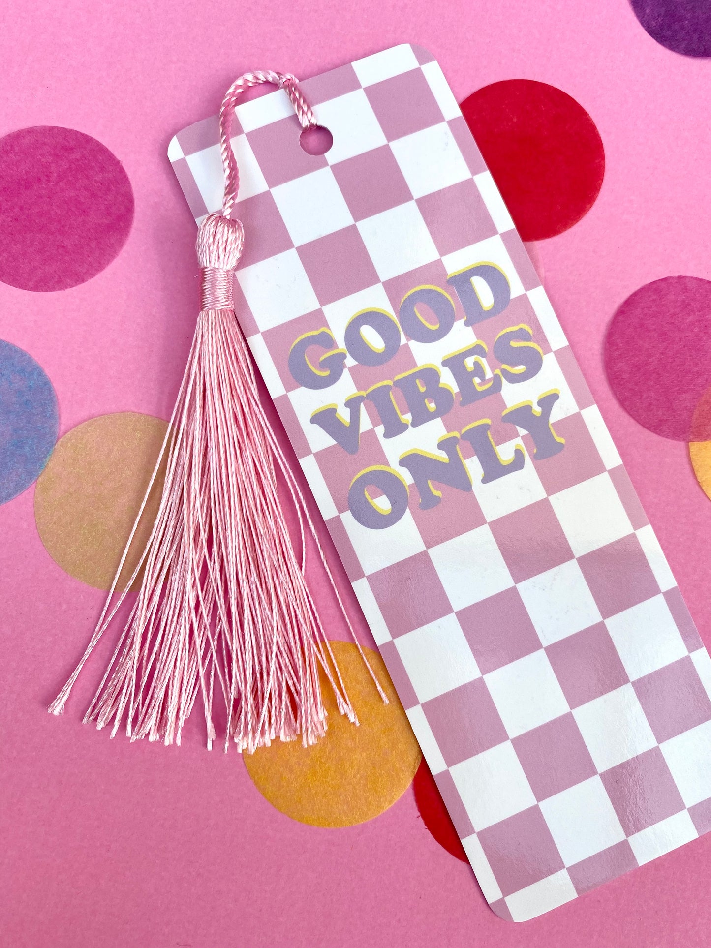 Good Vibes Only Tassel Bookmark