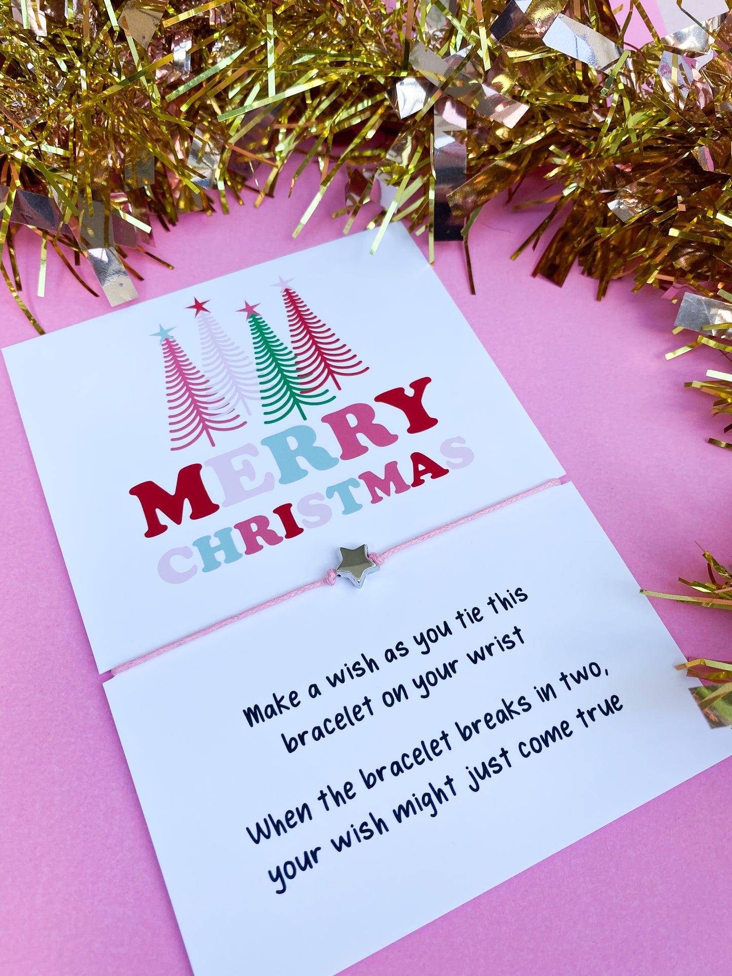 Merry Christmas Tree Wish Bracelet