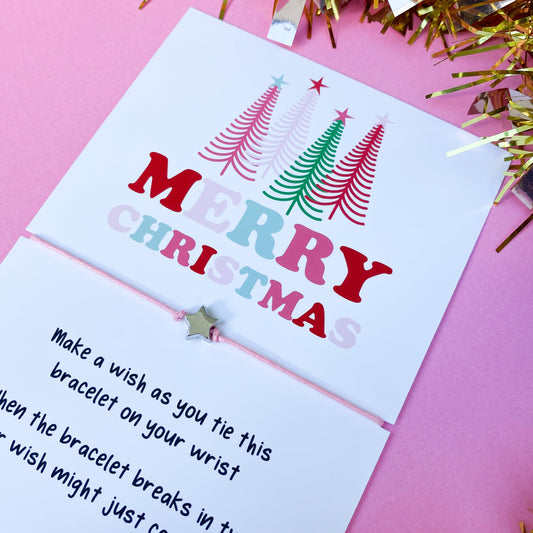 Merry Christmas Tree Wish Bracelet