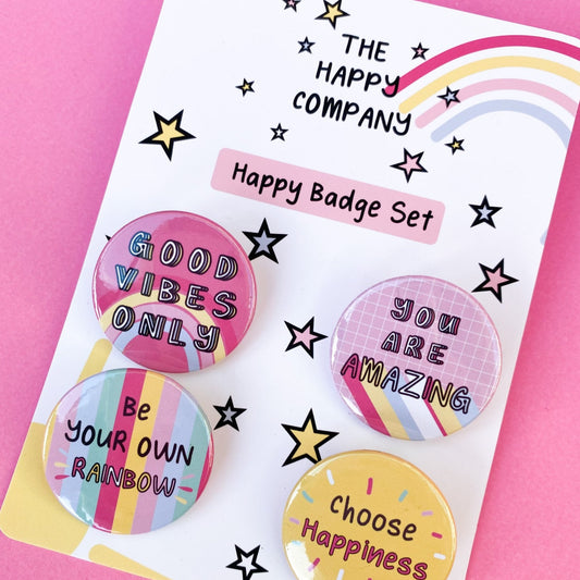 You are Amazing affirmation Pin Badge Set