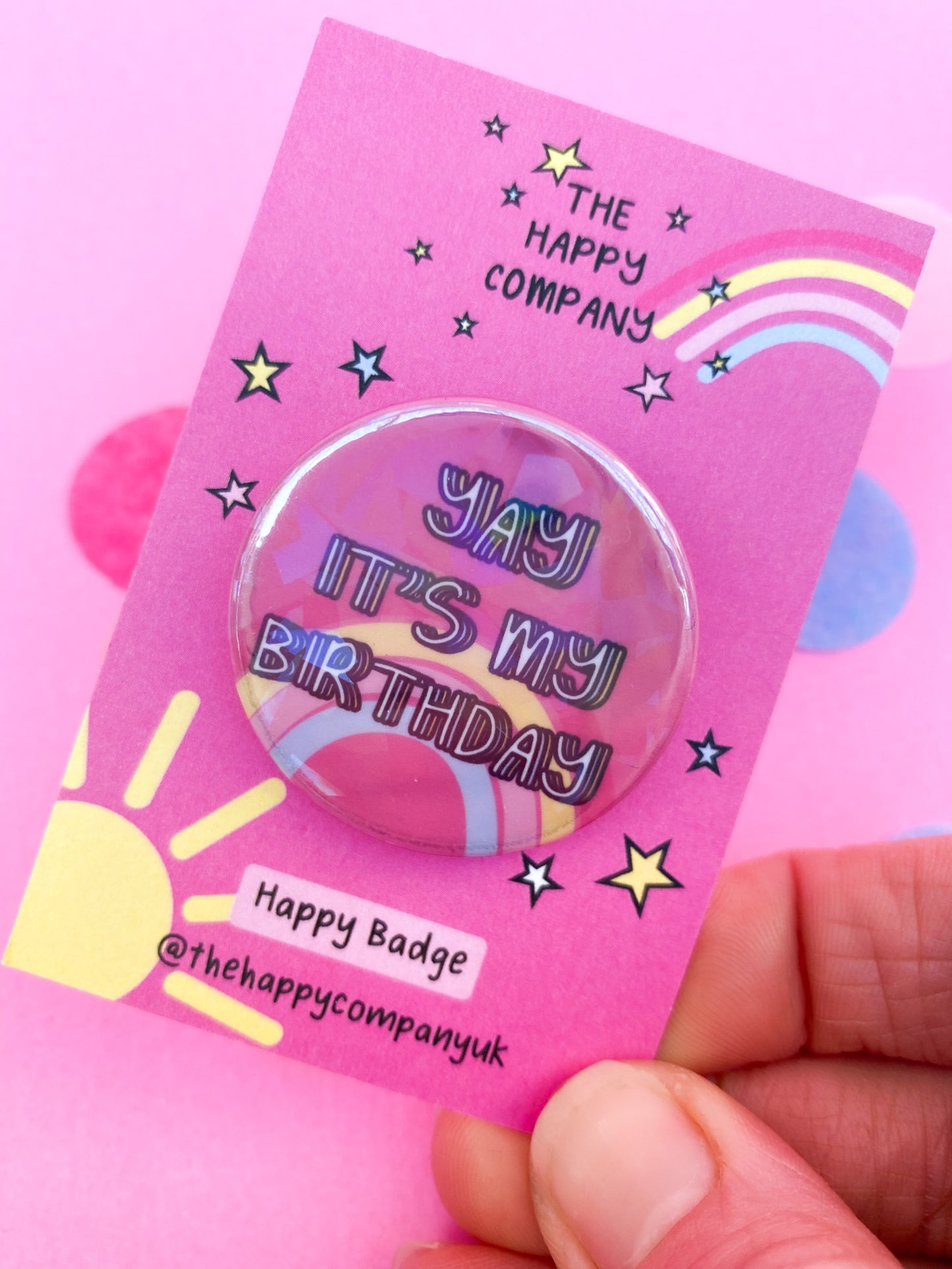 Birthday Pin Badge