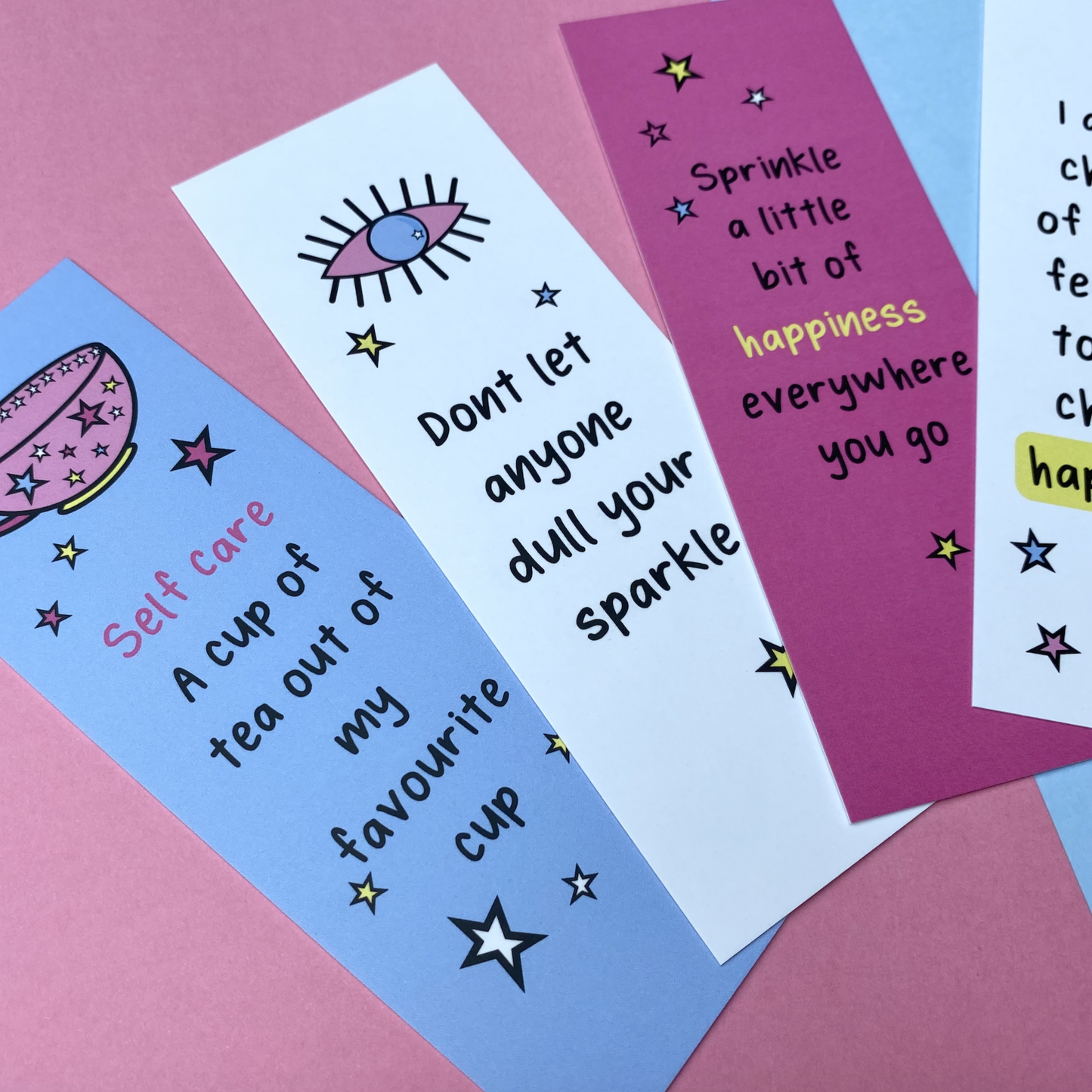Pack of 5 Bookmarks | Positive Quotes