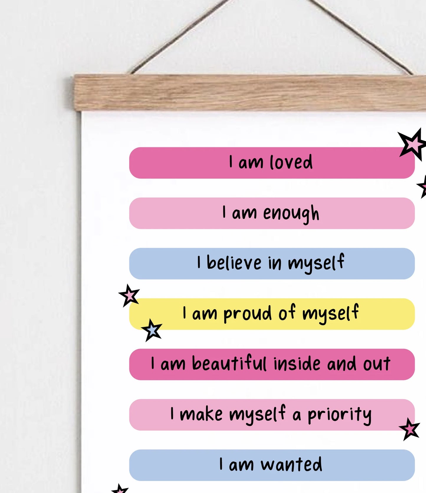 Positive affirmation Wall Art Quote Print