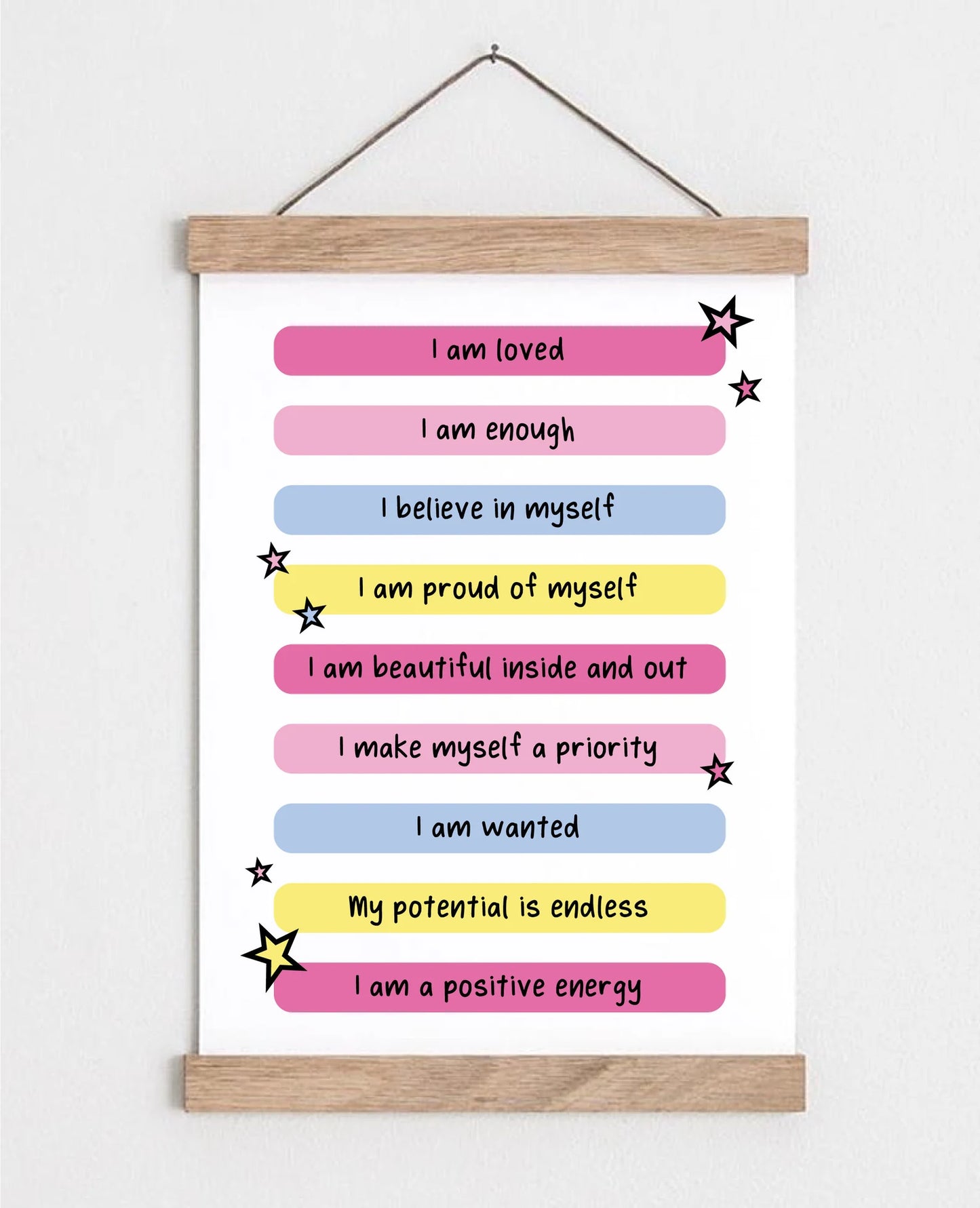Positive affirmation Wall Art Quote Print