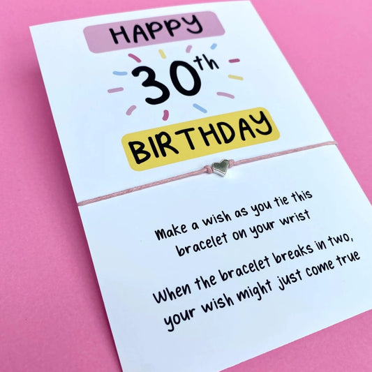 30th Birthday Wish Bracelet