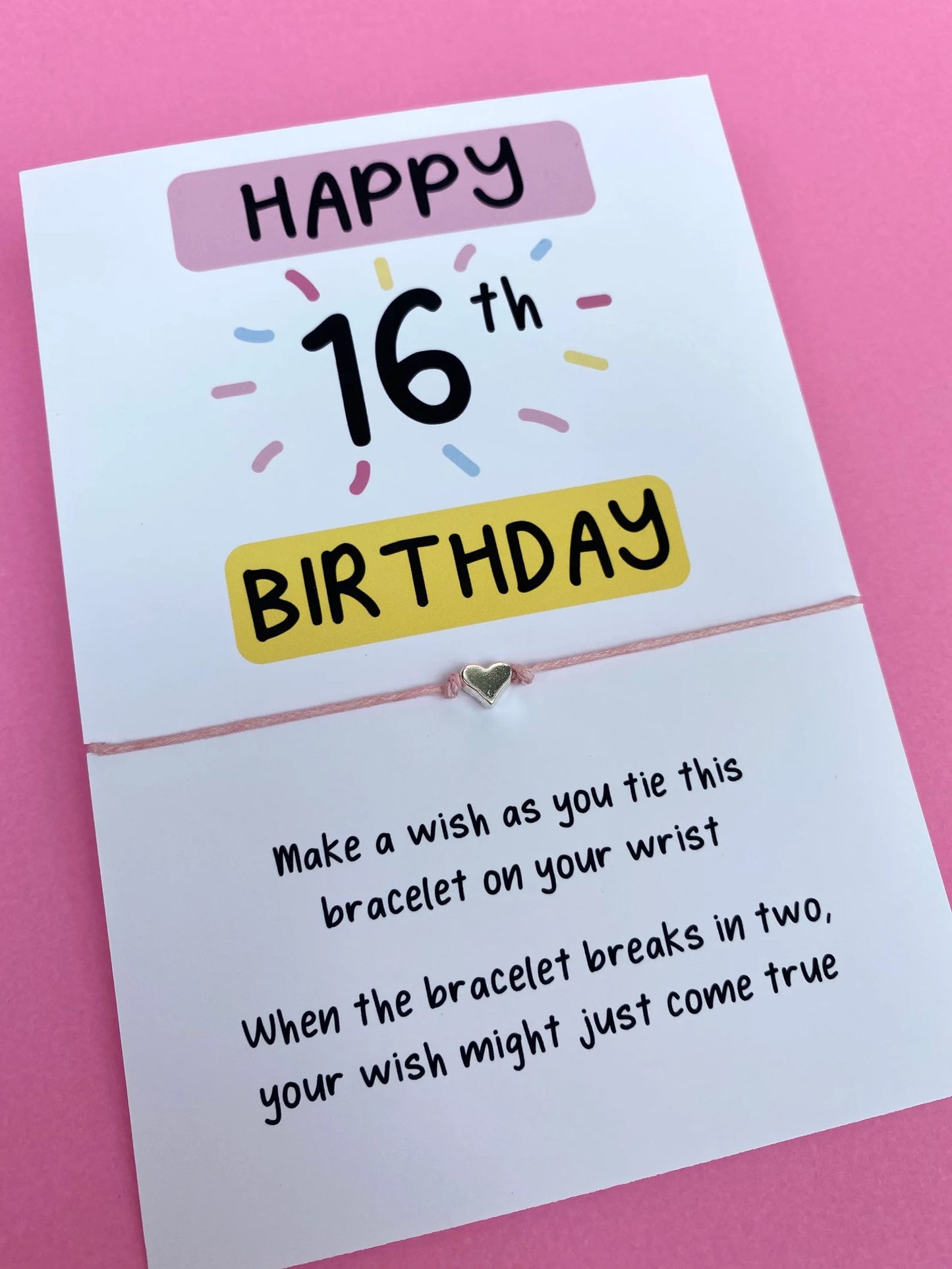 16th Birthday Wish Bracelet