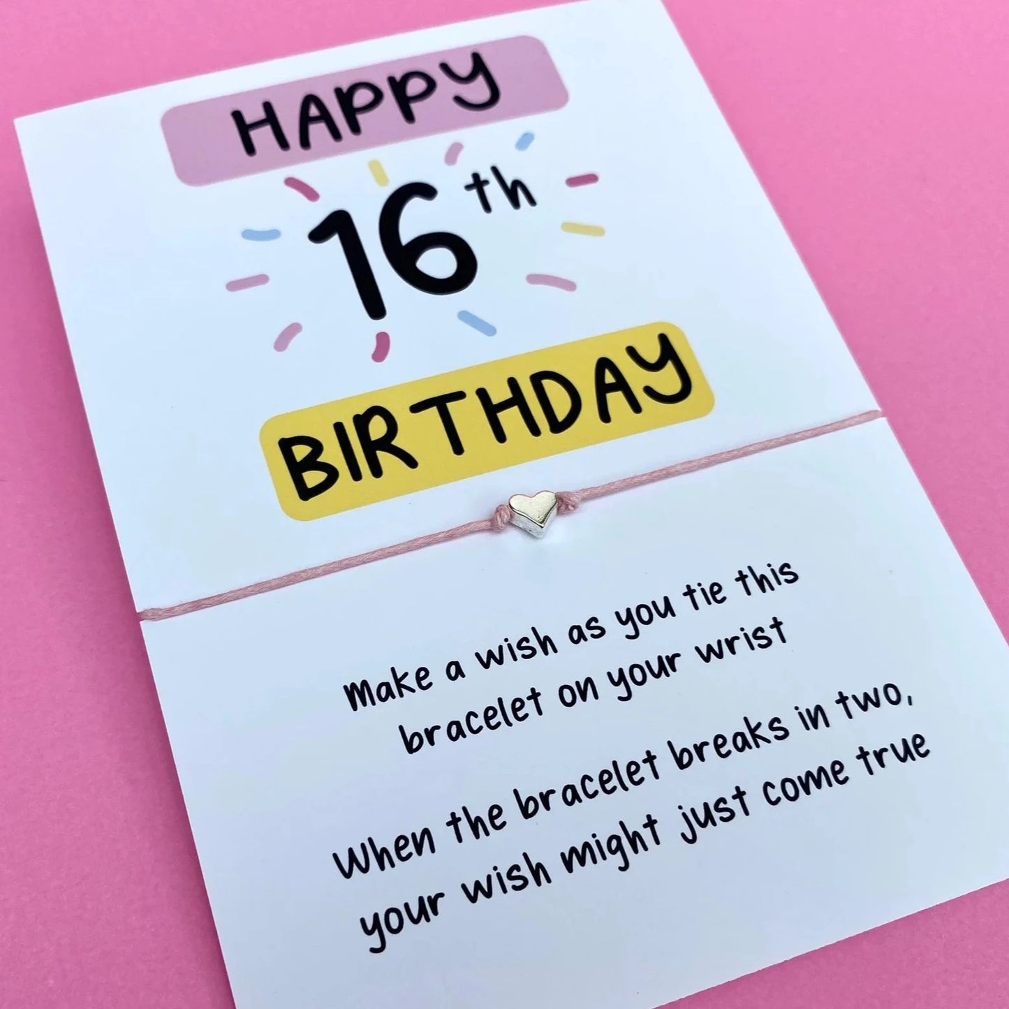 16th Birthday Wish Bracelet