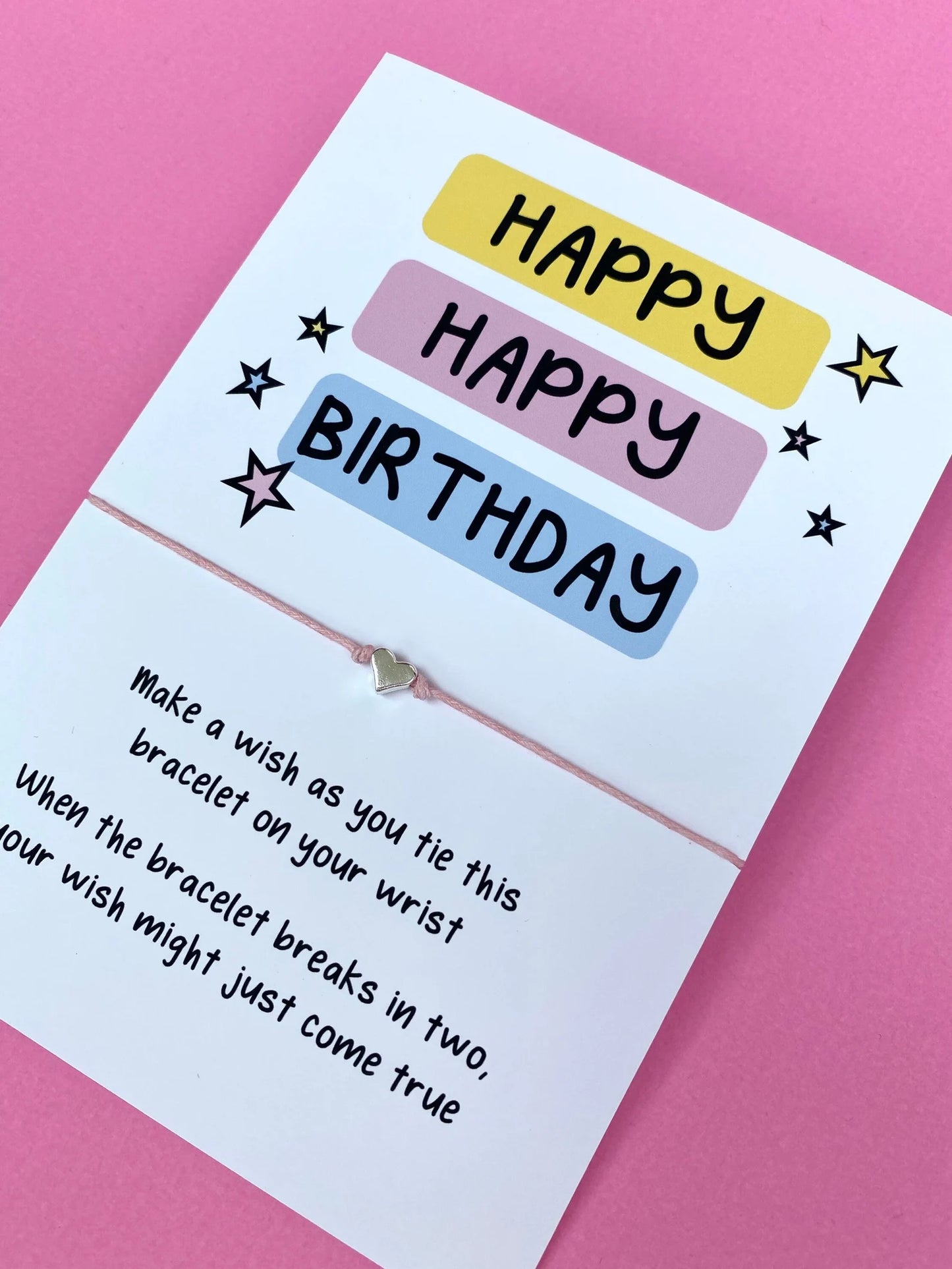 Happy Birthday Wish Bracelet