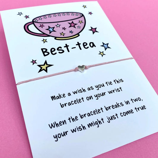 Best-Tea Best Friend Wish Bracelet